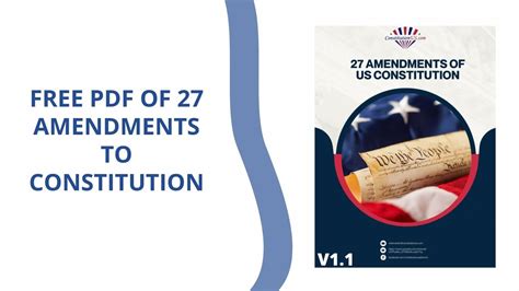 Free PDF Of 27 Amendments to Constitution