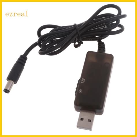 Ez สายเคเบิลพาวเวอร์ซัพพลาย Usb เป็น Dc5521 พร้อมจอแสดงผลดิจิทัล อินพุต