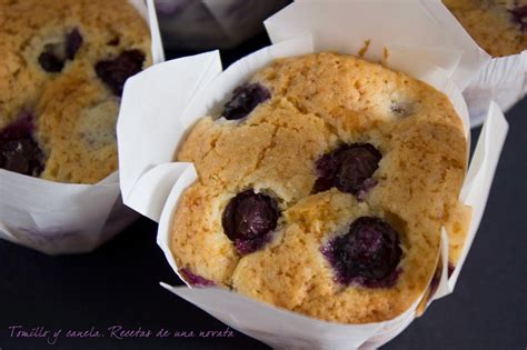 Tomillo y canela Recetas de una novata Muffins de arándanos