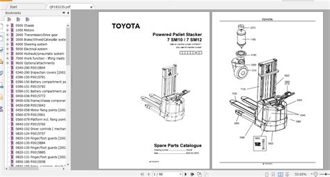 Toyota Forklift Some Models Spare Parts Catalog