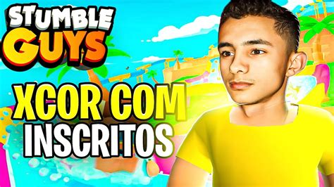 STUMBLE GUYS AO VIVO PORTUGUES JOGANDO OS INSCRITOS LIVE ON