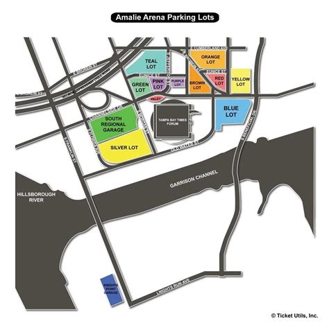 Tampa Amalie Arena Parking Map