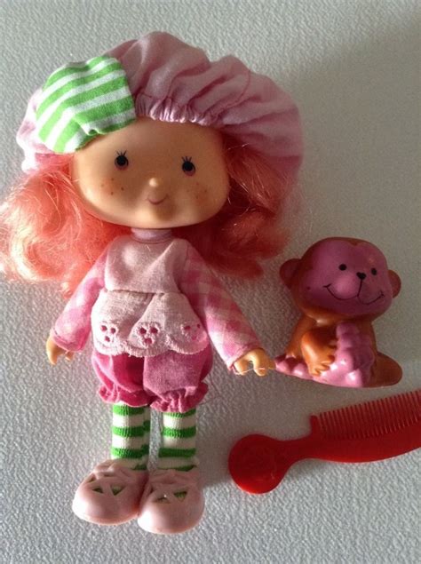 Vintage 70s 80s Strawberry Shortcake Doll Raspberry Tart And Rhubarb Pet