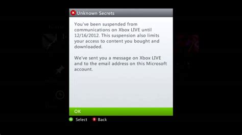 Xbox Live Bans Unknown Secrets Get The Ban Hammer Youtube