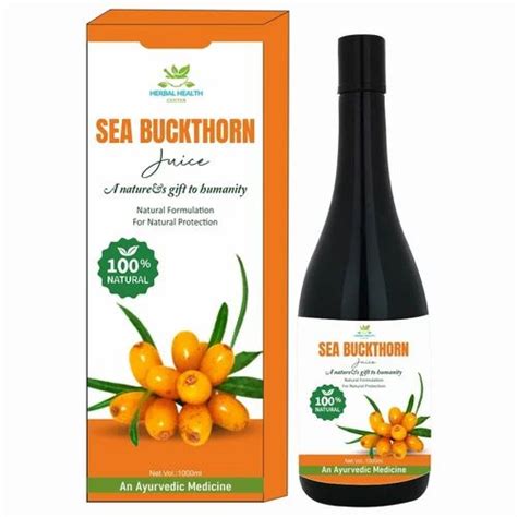 Yellow Herbal Sea Buckthorn Juice Packaging Type Bottle At Rs 185