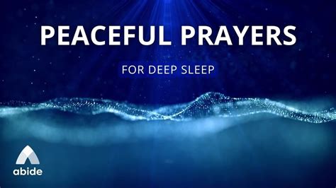 Peaceful Prayers For Deep Sleep In God S Word YouTube