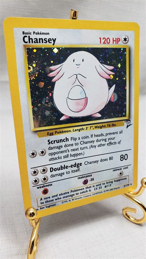 Pok Mon Tcg Chansey Base Set Holo Unlimited Holo Rare Ebay