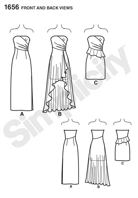 High Low Prom Dress Patterns