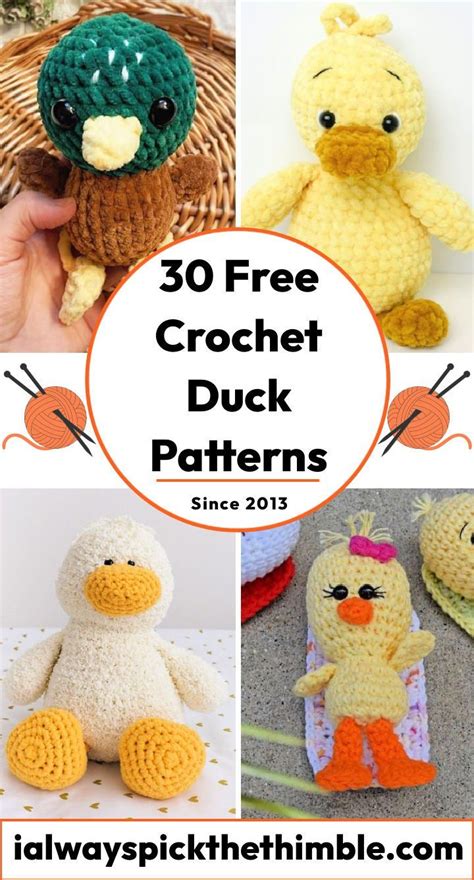 Free Crochet Duck Patterns Amigurumi Pattern In Crochet