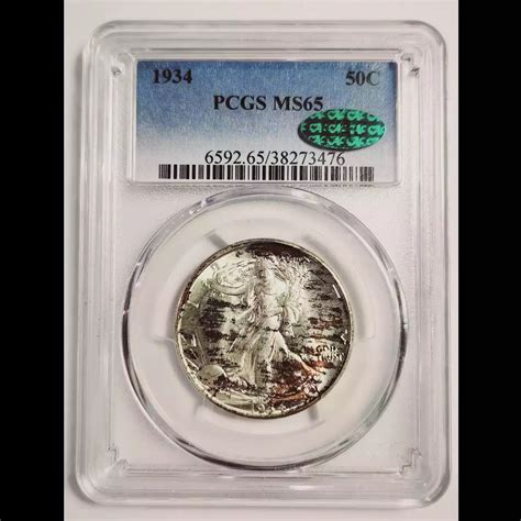 Walking Liberty Half Dollar Pcgs Ms Looks Original Color