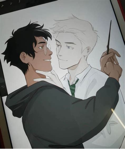 Pin By Alexandra Tidswell On Drarry Harry Potter Headcannons Harry Potter Gay Harry Potter