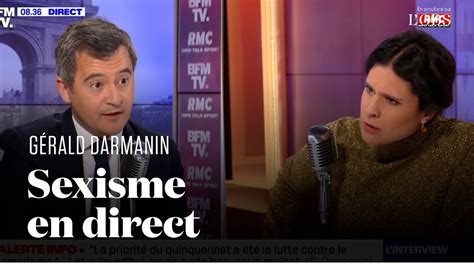 Calmez vous madame ça va bien se passer le dérapage de Darmanin