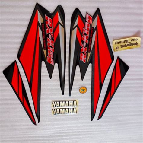 Jual Lis Body Striping Stiker Emblem Tangki Yamaha Rx King New