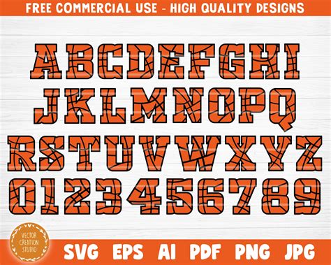 Basketball Alphabet Svg Basketball Font Svg Basketball Letters Svg