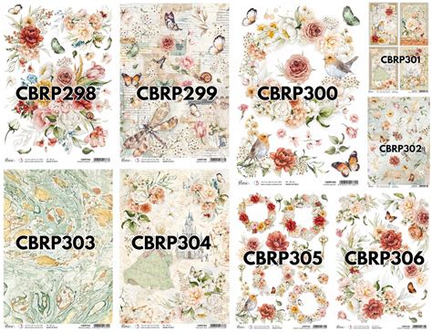 Ciao Bella Reign Of Grace A4 Rice Paper Decoupage Rice Paper Garden