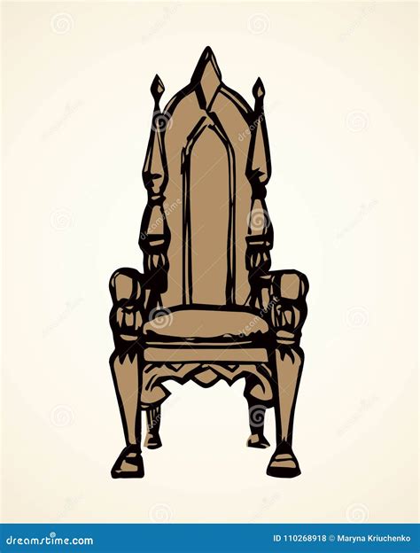 Throne Vector Drawing Stock Vector Illustration Of Decor 110268918