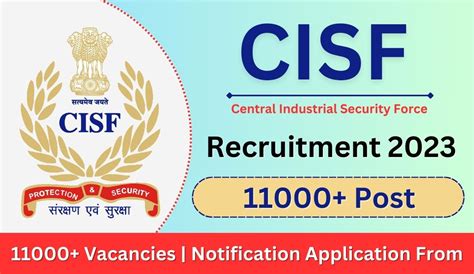 Cisf Constable Recruitment Post Notification