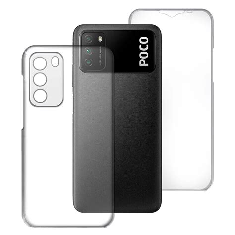 Comprar Funda Doble Xiaomi Poco M Silicona Transparente Delantera Y