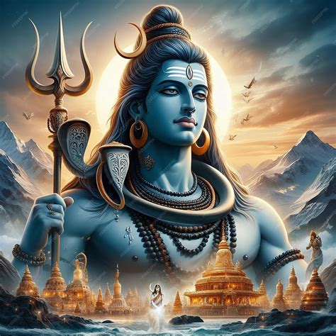 Lord Shiva 3d Wallpaper Banner Mahadev Ai Generated Premium Ai