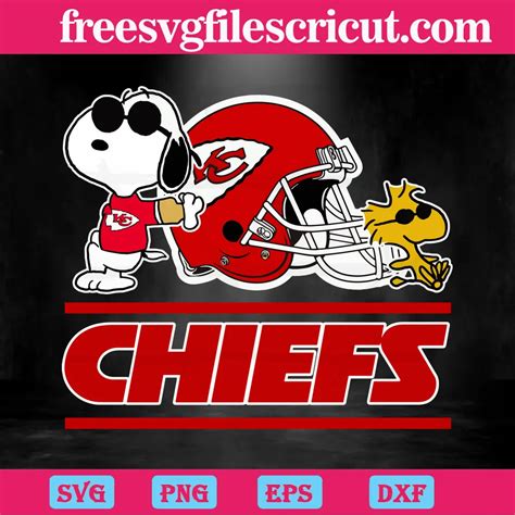 Kansas City Chiefs Snoopy And Woodstock Svg Svg Png Dxf Eps Cricut