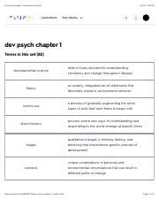 Dev Psych Chapter Flashcards Quizlet Pdf Dev Psych Chapter