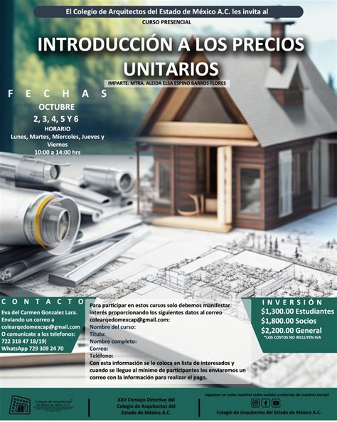 Introducci N A Los Precios Unitarios Colegio De Arquitectos Del