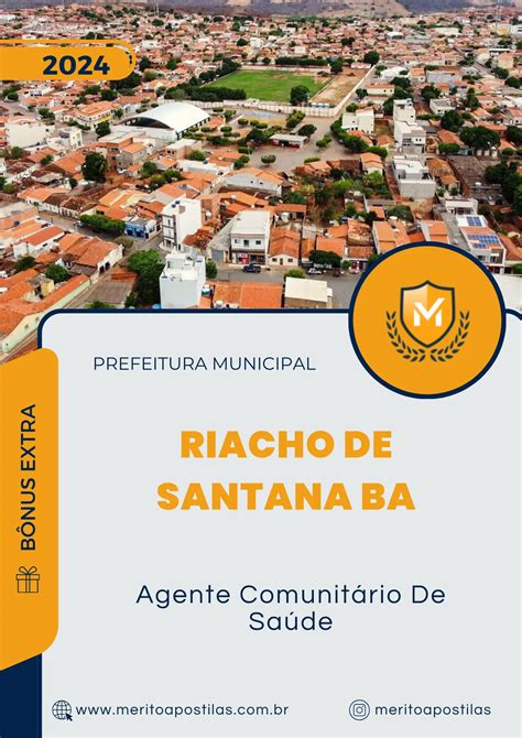 Apostila Agente Comunitário De Saúde Prefeitura De Riacho De Santana Ba