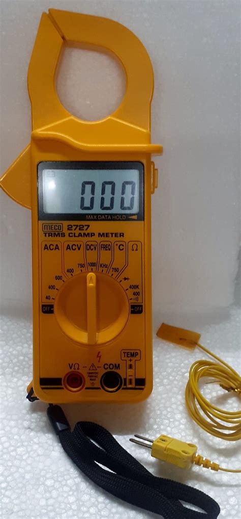 0 600V Digital Clamp Meter TRUE RMS AC DC Model Name Number MECO 3600