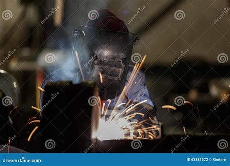 Shielded Metal Arc Welding Stock Photo Image Of Safety 63881572