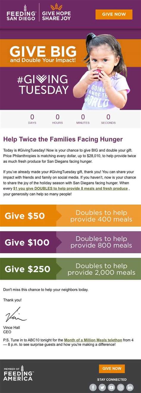 10 Giving Tuesday Email Examples And Templates That Give Donations