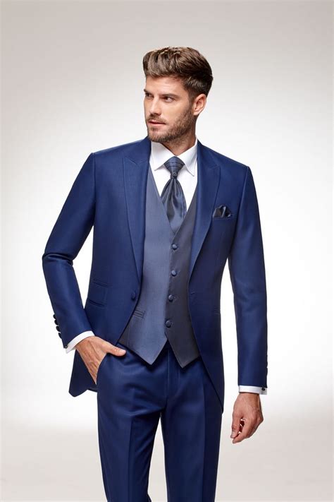 costume de marié bleu Costume homme marié Costume marié Tenue marié