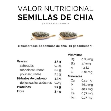 Semillas de chia Estas pequeñas semillas han cobrado mucha