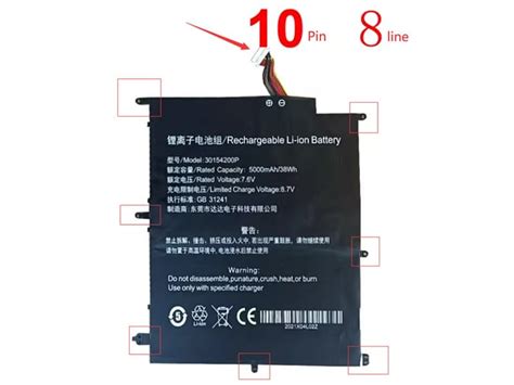 Ersetzen Sie Die Hochwertige Batterie Teclast 30154200p By Batterypc