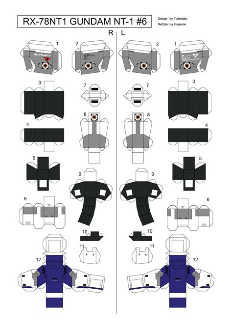 Gundam Papercraft Print