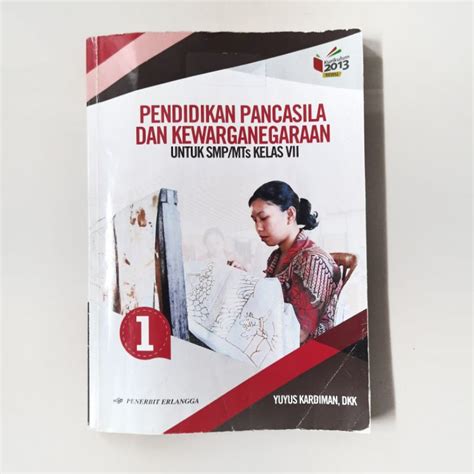 Jual Preloved Buku Pendidikan Pancasila Dan Kewarganegaraan Kelas Vii