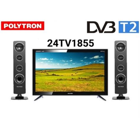 Jual Polytron LED Digital TV 24 Inch 24TV1855 Tower Speaker DIGITAL