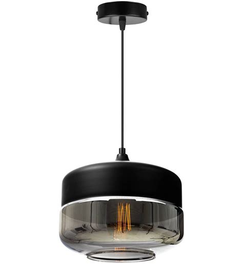 Nowoczesna Lampa Wisząca ze Szklanym Kloszem w Stylu Loft Lampy