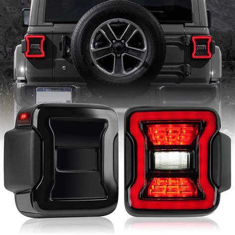 Litmiracle Luces Traseras Led Para Lente Ahumada Compatible Con Jeep