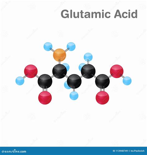 Glutamic Acid Or L-glutamic Acid, Glu, E, Amino Acid And ...