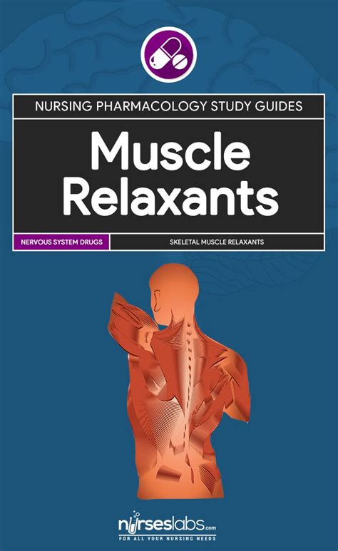 Muscle Relaxants Nursing Pharmacology Study Guide Pharmacology