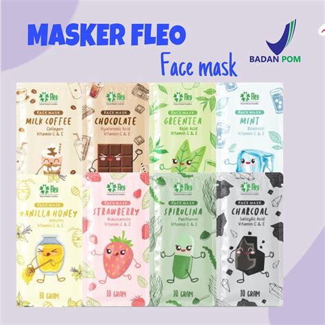 Jual Bpom Masker Organik Fleo Gr Face Mask Premium By Fleo