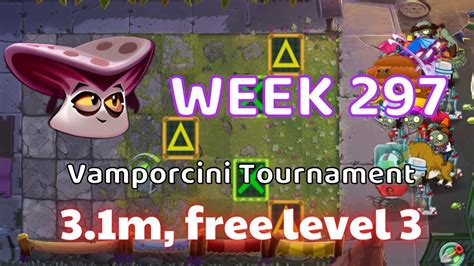 Pvz 2 Vamporcini Tournament Week 297 3 1 Million Strategy Using Free Plants Season 60 Youtube