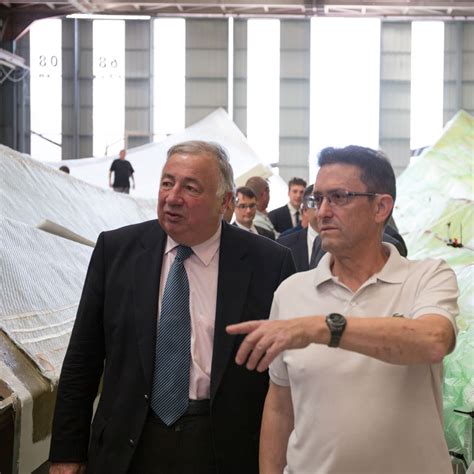 VISITE de Gérard LARCHER Chantier de constructions navales