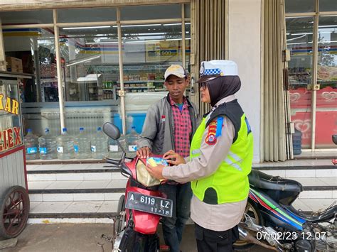 Satlantas Polres Pandeglang Mulai Sosialisasikan Operasi Keselamatan