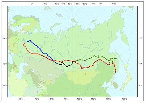 Trans Siberian Railway Map 2018 | Planet Rail