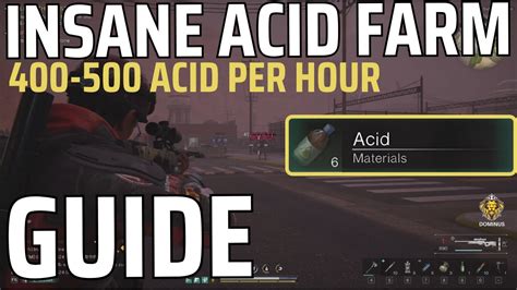 Once Human Insane Acid Farm Acid Per Hour Youtube