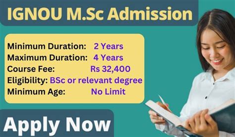 Ignou Msc Admission Form Last Date Fee Eligibility