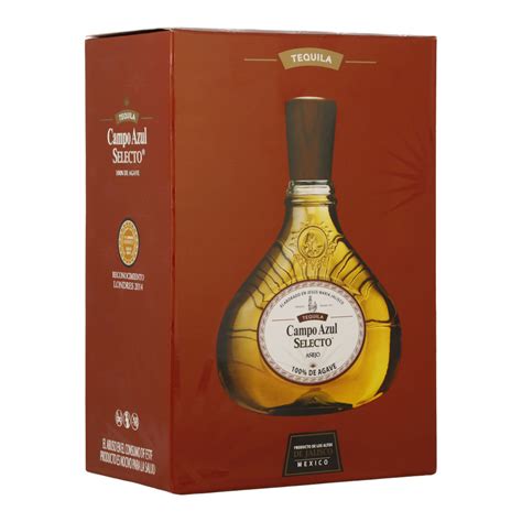 Tequila Campo Azul Selecto Añejo 100 750ml Bodegas Alianza