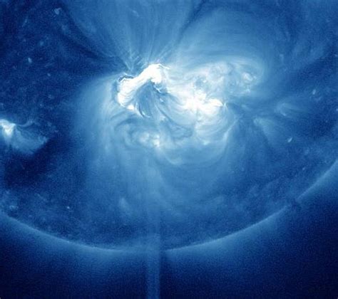 Huge Solar Flare Erupts From Giant Sunspot | Space