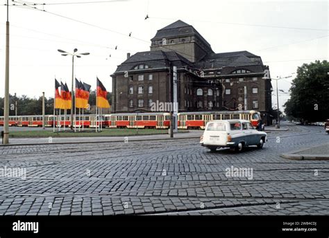 Tramway in Dresden, East Germany. 1982 Stock Photo - Alamy